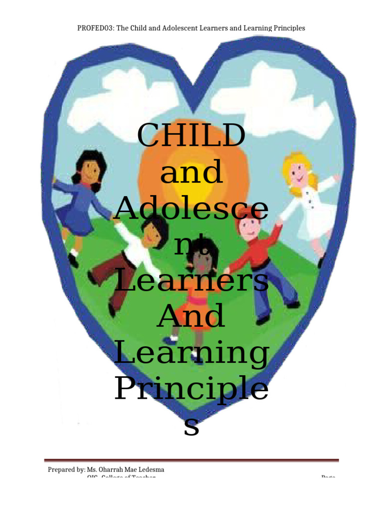 Child and Adolescent Learners and Learning Principles | PDF
