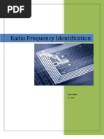 Radio Frequency Identification: Tarun Gupta Vii - Sem