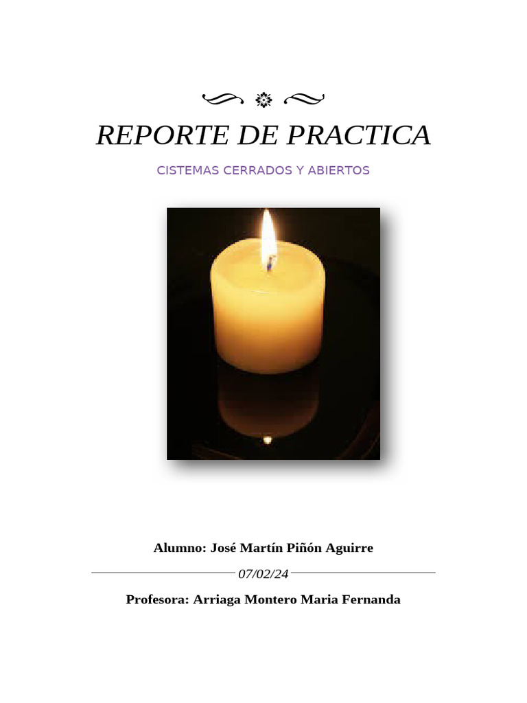 Practica de Sistemas Cerrados y Abiertos | PDF