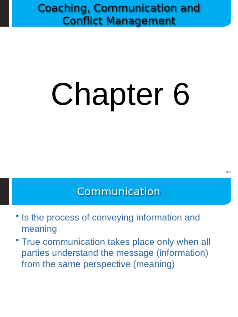 Session 7 - Communication and Conflict Management | PDF