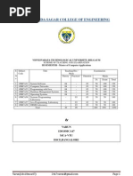 Dayananda Sagar College of Engineering: Visvesvaraya Technological University, Belgaum