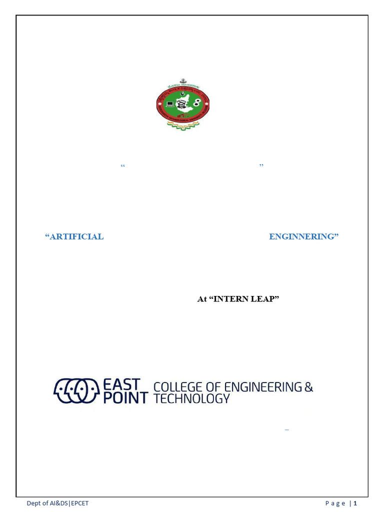 Internship Report - Full Stack Development | PDF