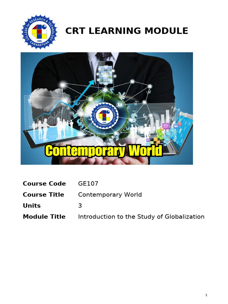 Module 1 Introduction Globalization | PDF