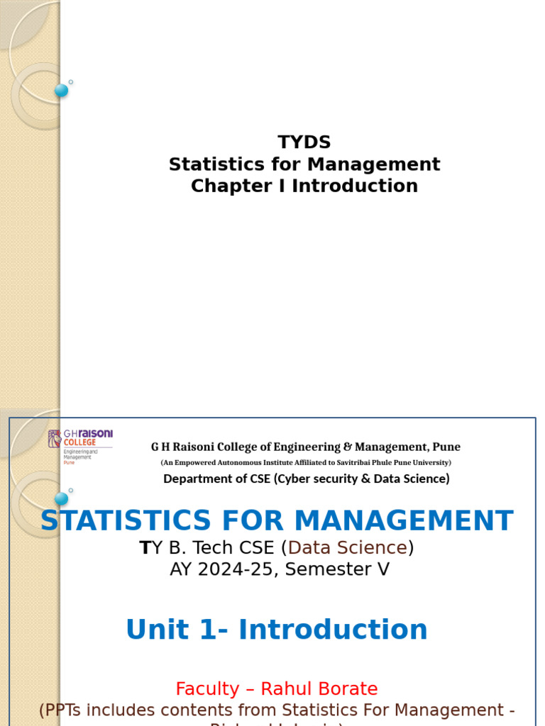 Unit I PPT I Introduction | PDF