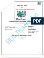 Comparative Study of Distribution Channel of Hul': Dissertation Report ON