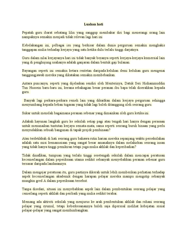 Luahan Hati Pdf