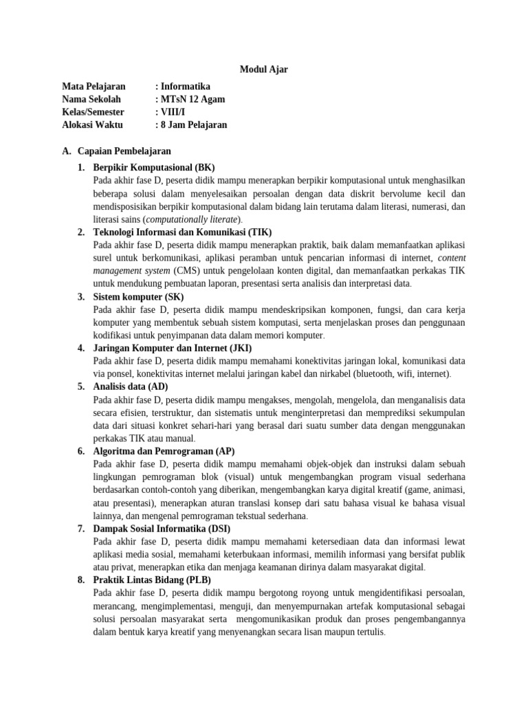 Modul Ajar Bab 1 Pdf