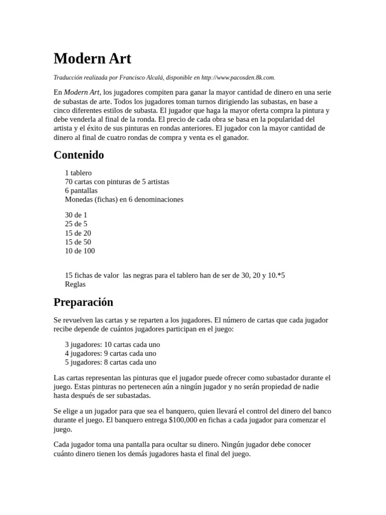 Modern Art Spanish-1 | PDF