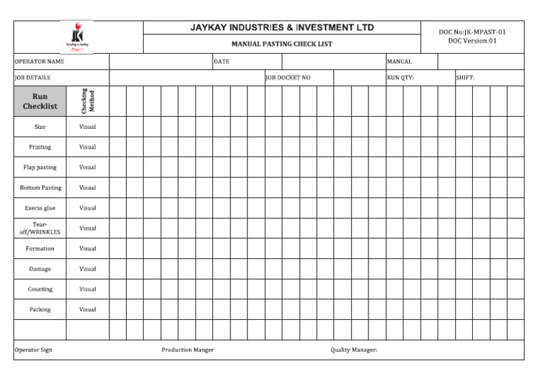 Manual Pasting | PDF
