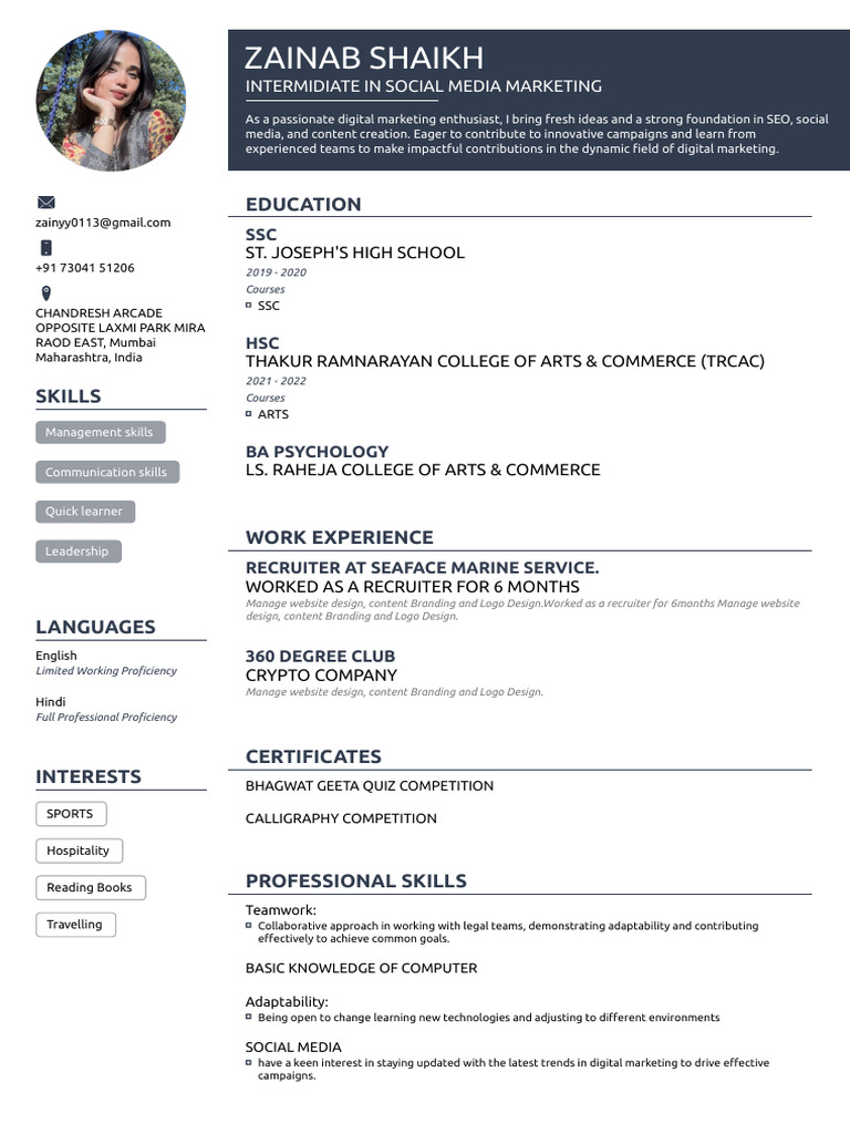 My Resume | PDF