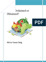 Rizq - Ordained or Obtained?: Mirza Yawar Baig