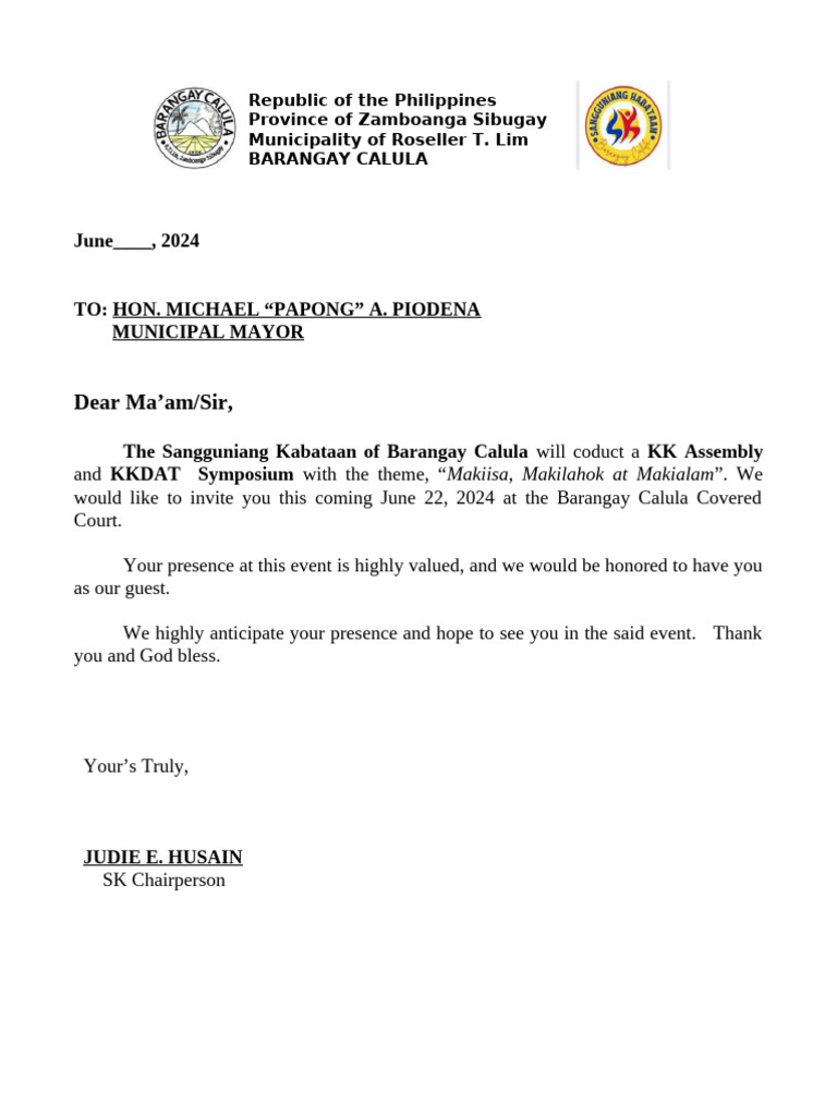 INVITATION_LETTER_1 | PDF