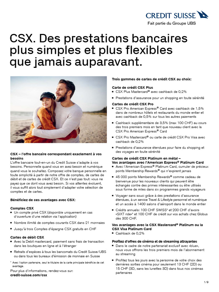 CSX Offer Factsheet FR | PDF