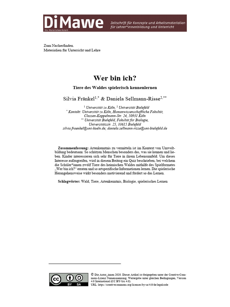 sylviaschuetze,+DiMawe 2 1 23-33 Fraenkel Sellmann-Risse Beitrag | PDF