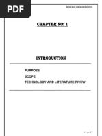 Chapter No: 1: Purpose Scope Technology and Literature Rivew