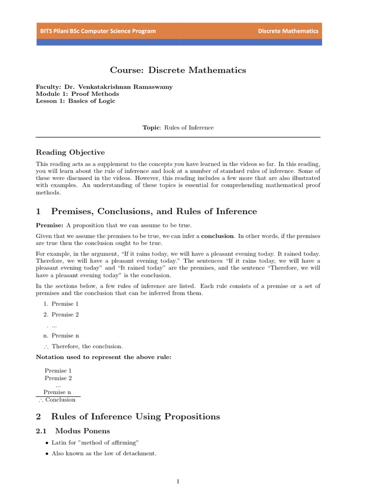 Rules of inference pdf