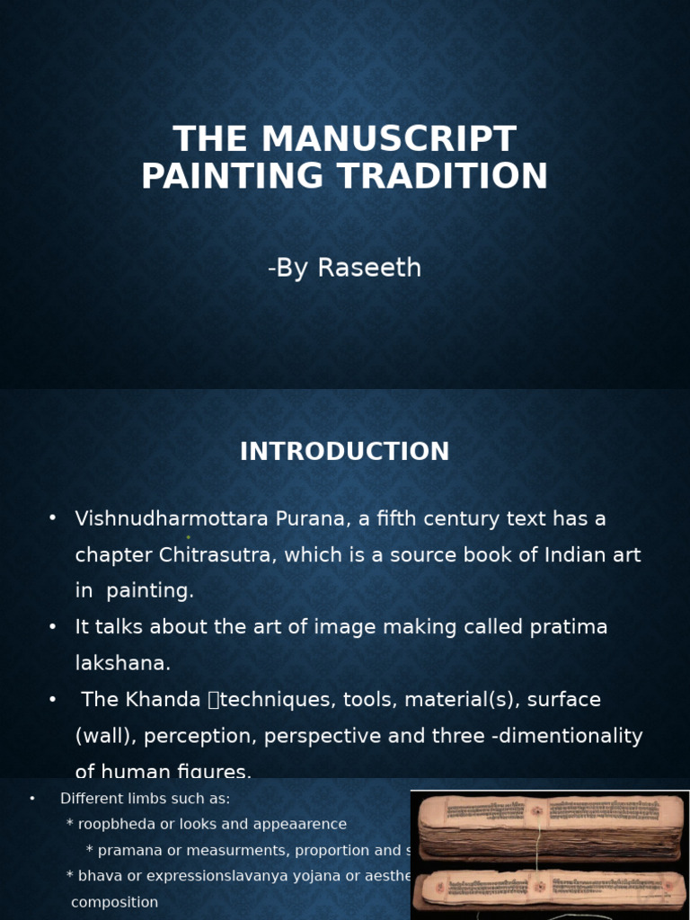 The Manuscript Painting Tradition | PDF