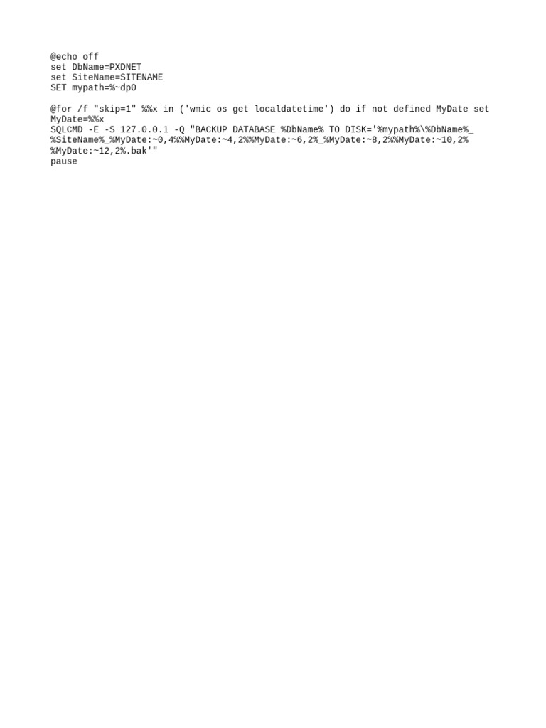 Sql Backup Table