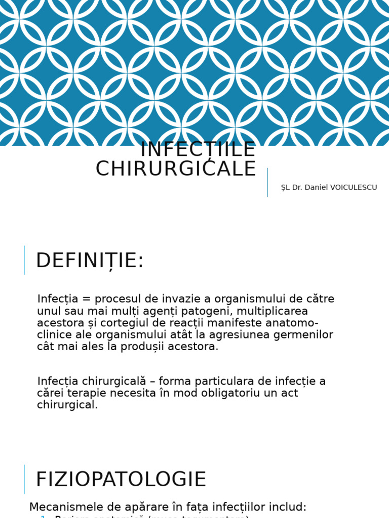 Infecțiile Chirurgicale | PDF