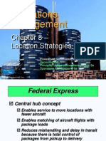 Operations Management: - Location Strategies