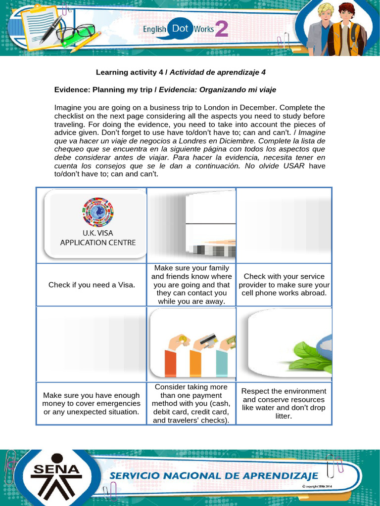 Learning Activity 4 Actividad de Aprendi | PDF