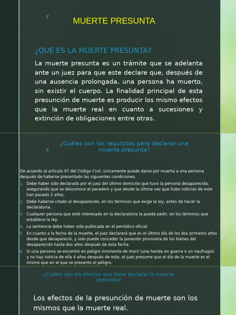 Muerte Presunta | PDF