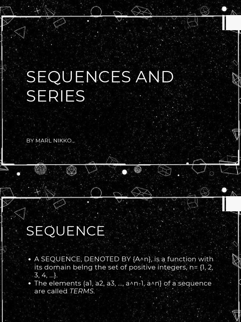 Sequence and series pdf