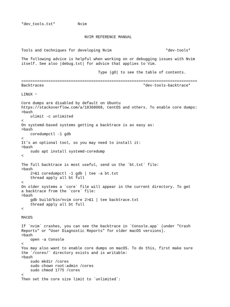 Dev Tools | PDF
