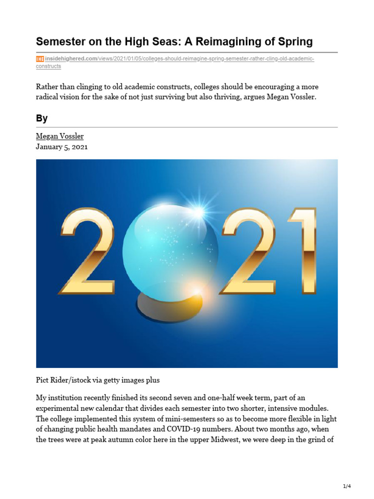 Rethinking Spring Semester for Wellness | PDF | Career & Growth ...