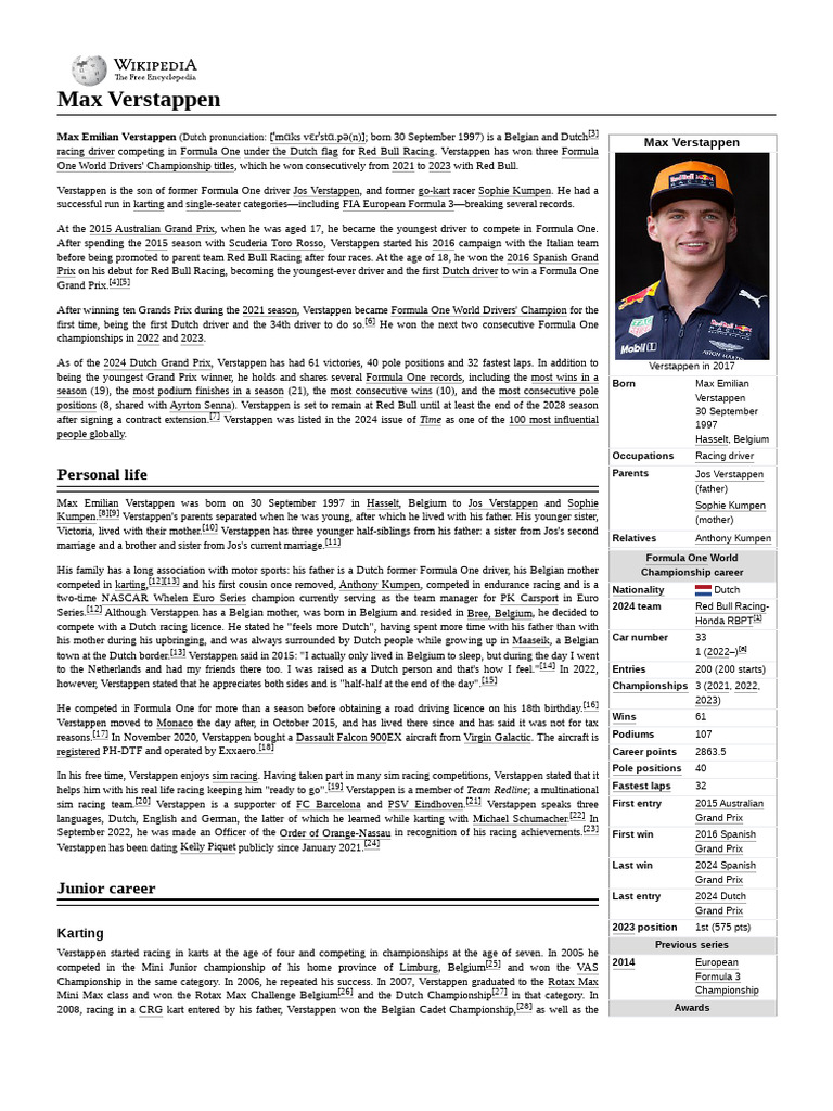 Max Verstappen | PDF
