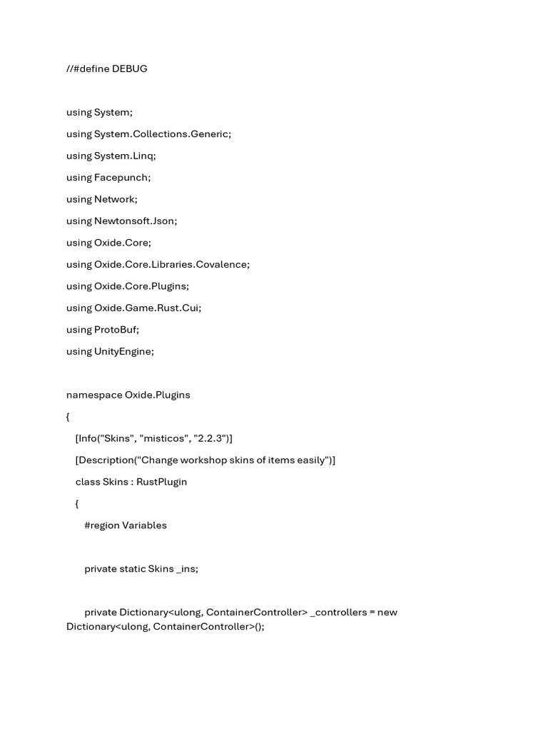 Skins Codigo | PDF