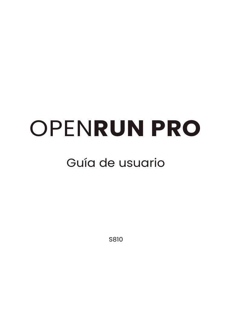 Guía del Usuario para OpenRun Pro 2 | PDF