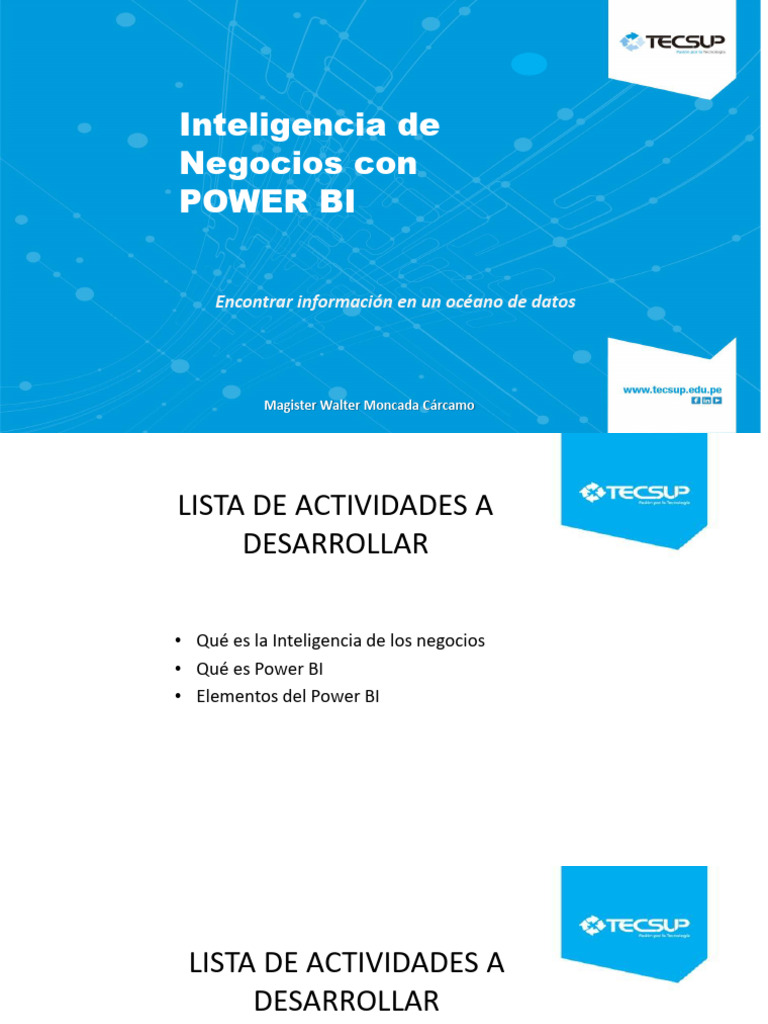 Inteligencias de Negocios y Power BI | PDF