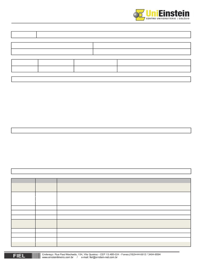Plano de Aula - Pee - 2S-2024 | PDF