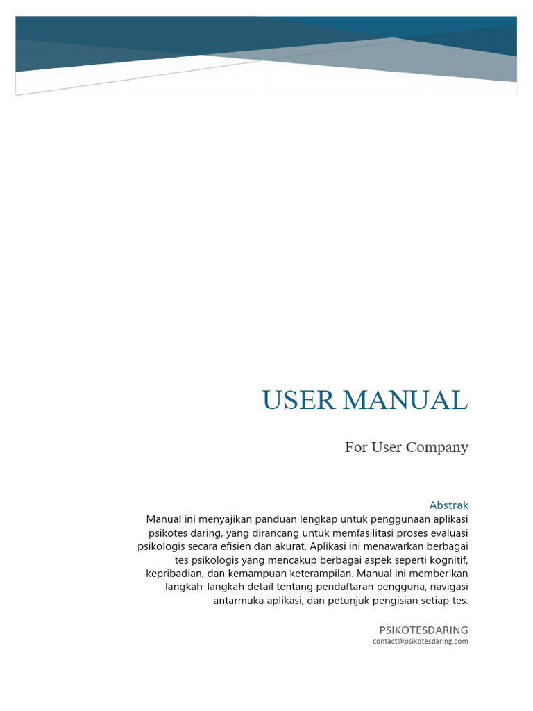 Manual Book (User Company) | PDF