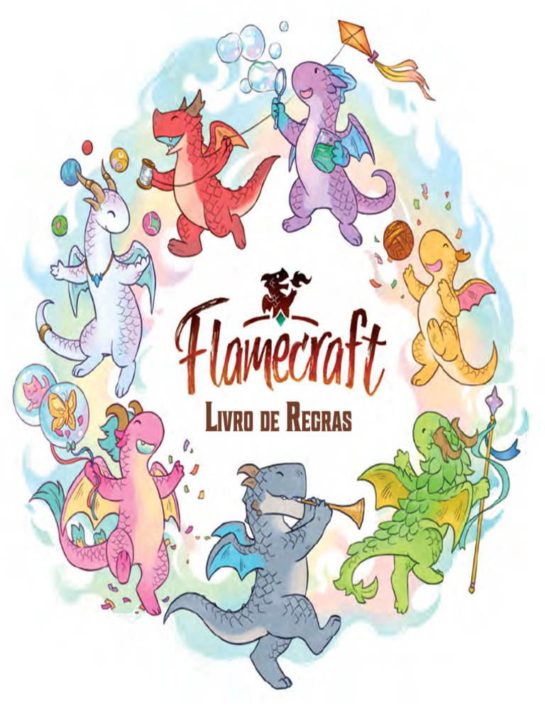 Flamecraft Manual em PT BR 214495 | PDF | Dragão | Cartas de baralho, image size:768x1024