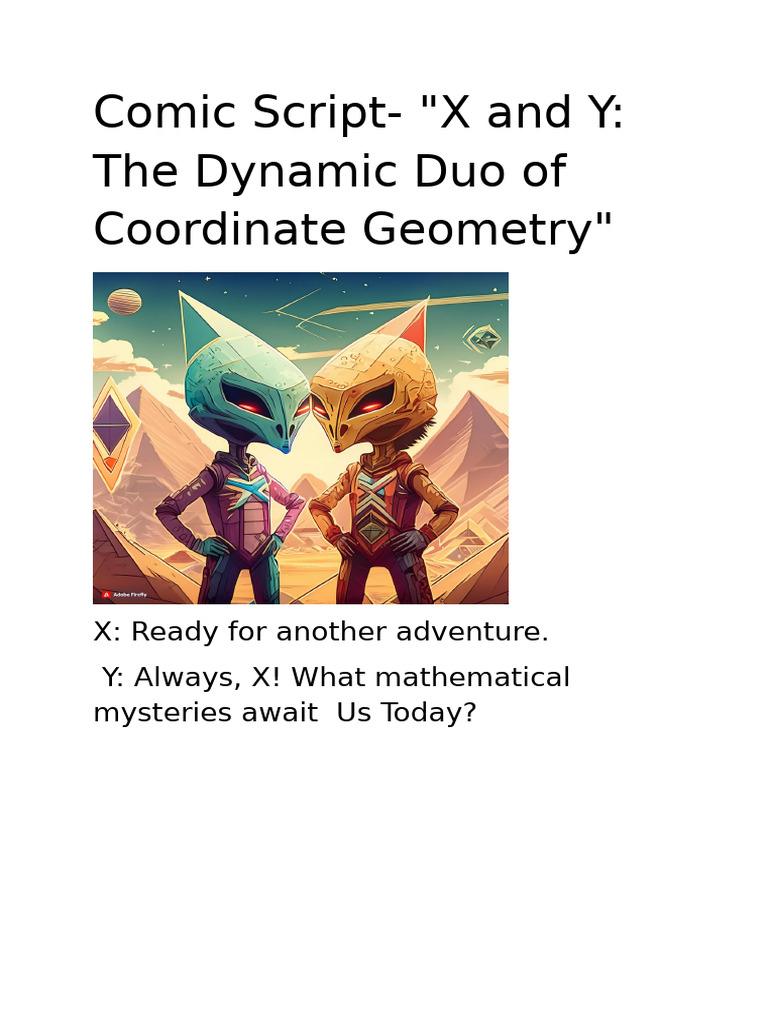Comic Strip: Distance in Geometry | PDF | Teaching Methods & Materials