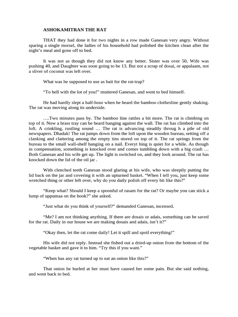The Rat | PDF