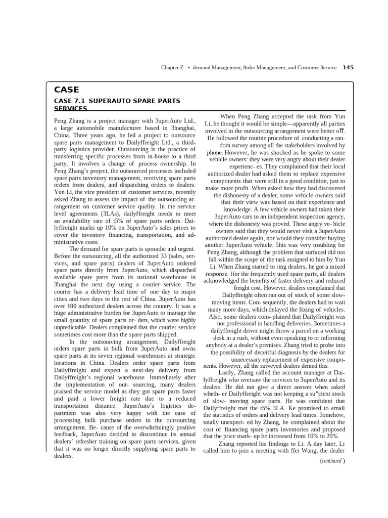 Chapter 7 Case | PDF