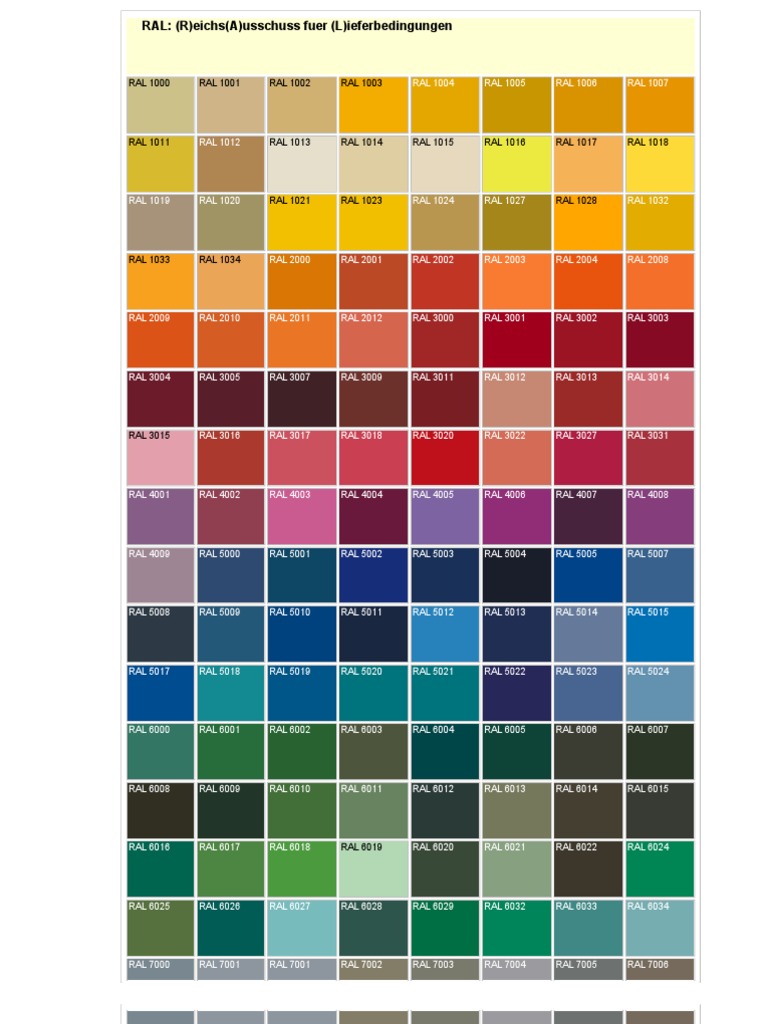 Carta Ral Digital | PDF | Maison et jardin