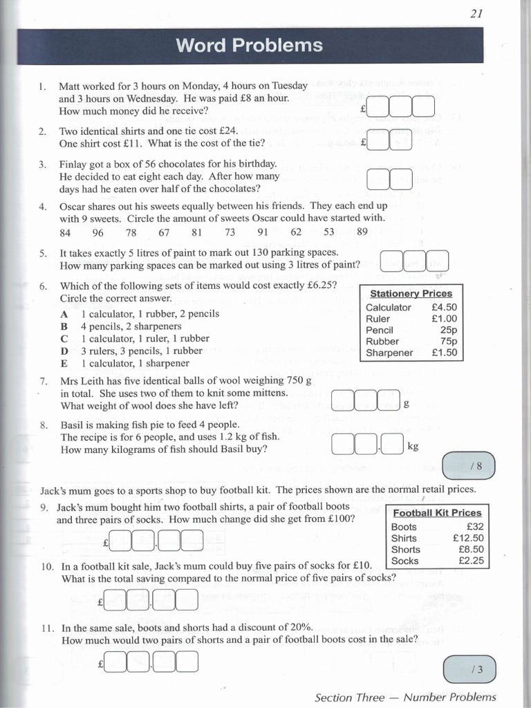 Word Problems | PDF