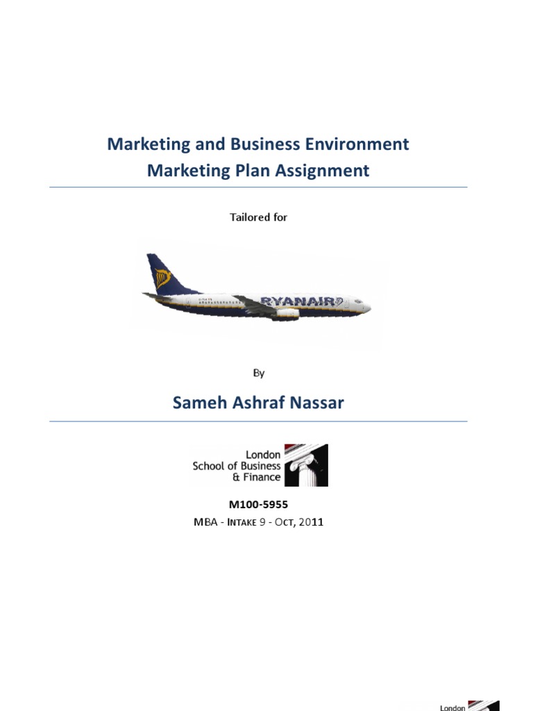 Ryanair Marketing Plan - Sameh Nassar | Low Cost Carrier ...