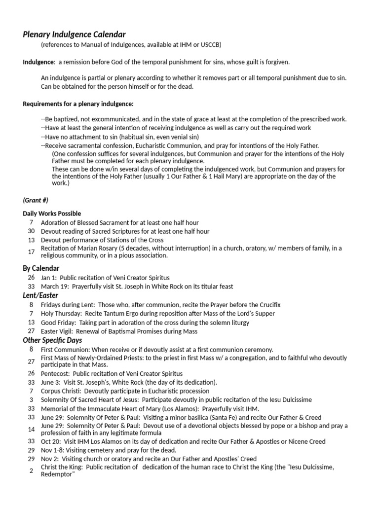 Indulgences | PDF