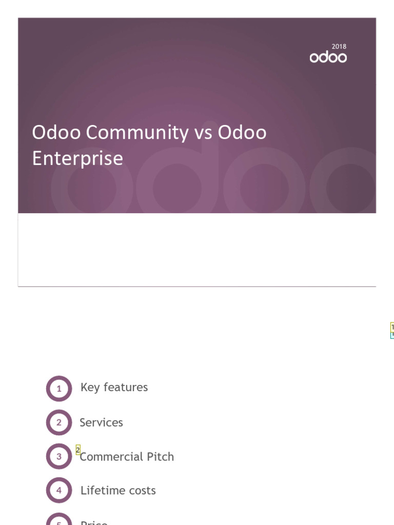 Odoo Community vs Enterprise Comparison | PDF | Information Technology ...