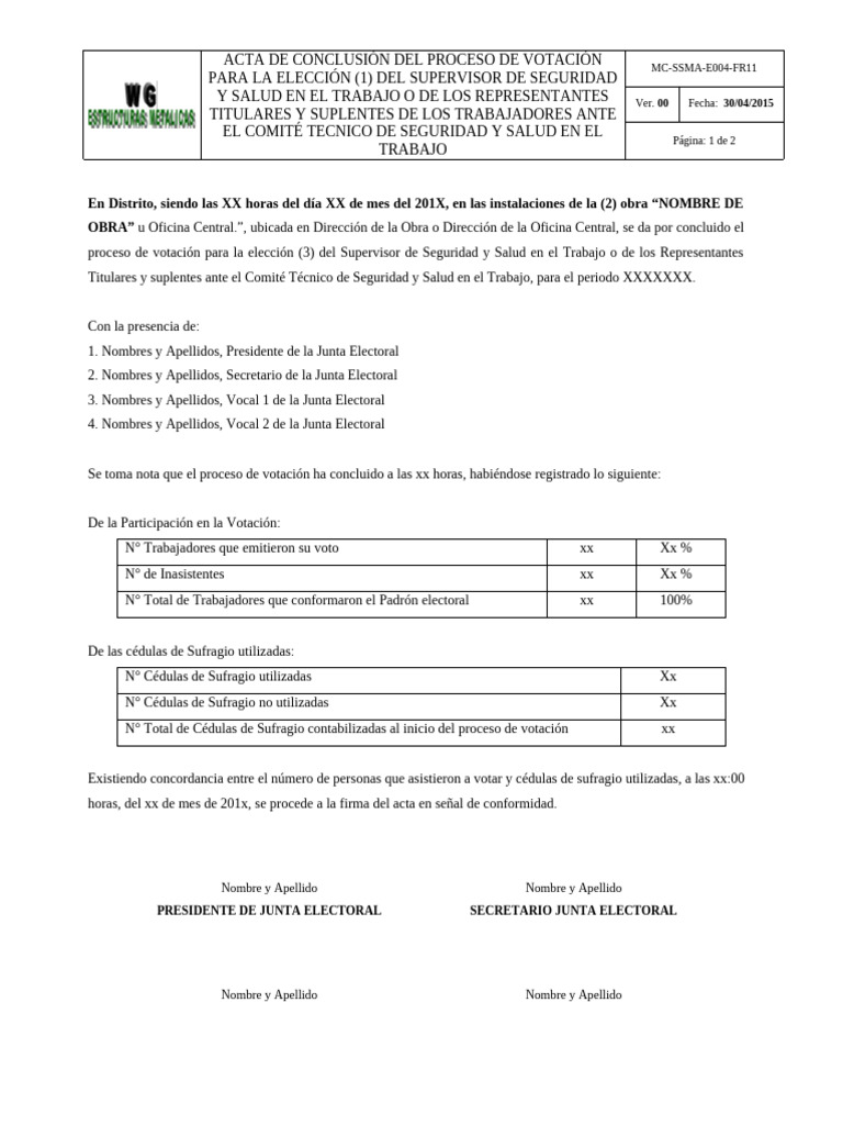 Acta de Conclusion | PDF