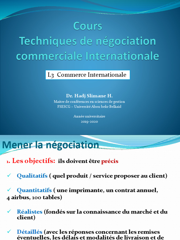 Cours De Négociation En Pdf _ Cours Technique De Négociation Pdf – XFCWK