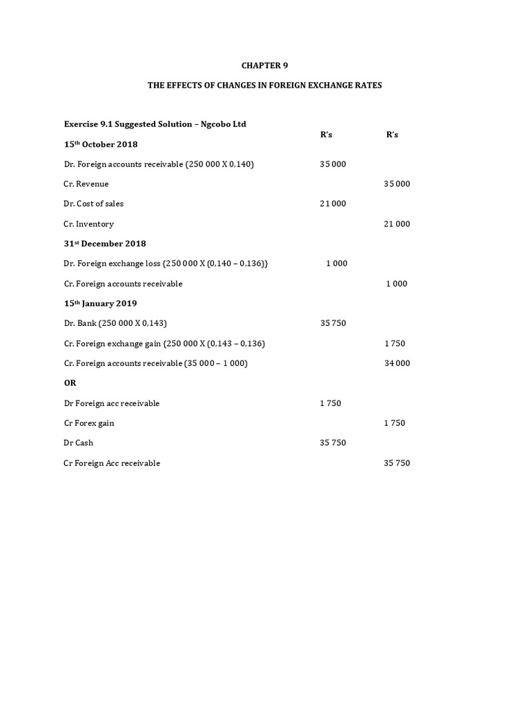 Foreign Exchange Rate Impact Analysis | PDF | Foreign Exchange Market ...