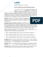 Contrato de Prestacion de Servicios para Mensajeria Externa