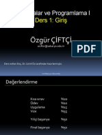 AlgoritmalarveProgramlamaI Ders 0