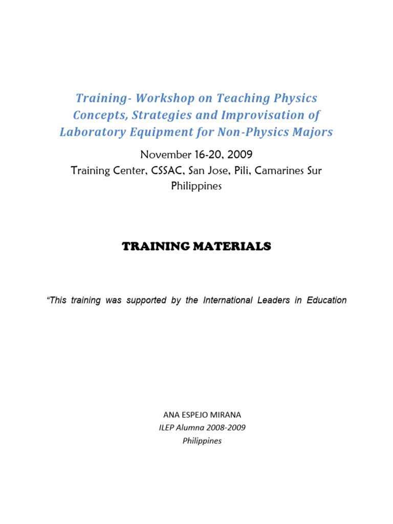 Training Materials | PDF